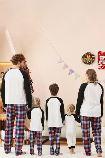 Black and White Tree Printed Family Christmas Pajamas